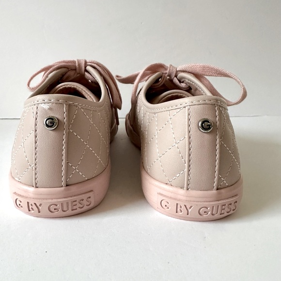 Guess Quilted Pink Leather Sneakers Size 8.5 EUC - Picture 5 of 6